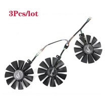 부속자재 건축 홈 개조 87MM T129215SU 6Pin GTX1060 비디오 카드 팬 교체 용 ASUS Strix GTX 1060 OC 1080 1070 1080Ti RX 4, [04] Fan  3PCS