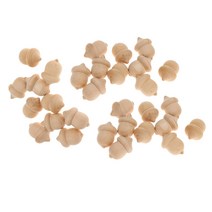 MTSHOP 30pcs 참신 월 도프 도토리 DIY 미완성 된 나무 공예 웨딩 장식, 설명