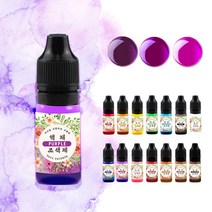 미니를사랑하는사람들 레진공예 레진조색제 액체타입 액체 조색제 14종 단품 세트, 7번 퍼플