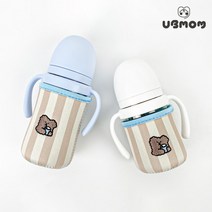 유비맘 빨대컵 보온보냉커버(초코몽이), 소(200ml용)