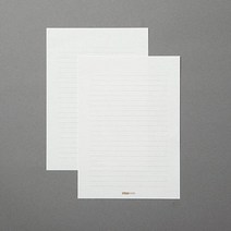 요떼아모 요떼아모폴리백편선지C01 40-모시101 A5 4매 팩 두성종이 편지지 세트