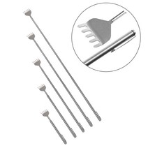 볼펜형 5단 접이식 스텐 (안테나 효자손 A타입) 등긁이 등긁개 등글개, 1개