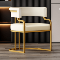 편안한 리웅 카페 의자 미용실 보조 대기 안락 헤어샵 네일 고급 병원, 베이지