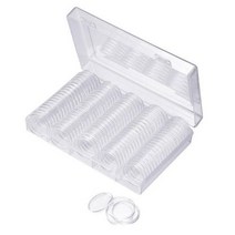 현금 동전 계수기 잔돈 수납 보관 케이스 택시 타량 사부실100Pcs 17/20/25/27/30mm 동전 캡슐 보호 케이스, 01 공간