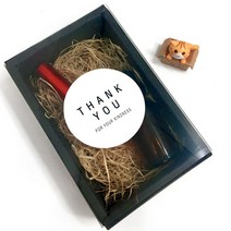 선물 상자 투명 슬리브_블랙 1구-1개/비누 석고방향제