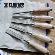 나렉스 우드라인 플러스 5pcs 세트 863801 평끌 조각도 조각칼 목공끌 우드카빙 목공용 조각끌