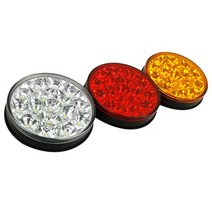 화물차 용달 중장비 LED 1구 차폭등 후진등 12V 24V 버스 전구 벤츠 사이드 2.5톤 덤프자동차 볼보 대형트럭 램프 메가 추레라 공사차 25인승 윙바디, 12V 1구 옐로우
