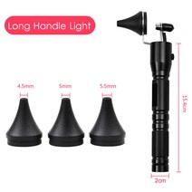 귀 코 클리너 펜치 내시경 귀지 제거제 hartman micro alligator crocodile veterinary forceps tweezer otoscope tool, 1x 긴 빛