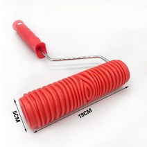 나뭇결 나무무늬 고무롤러 브러시 브러싱, 7인치