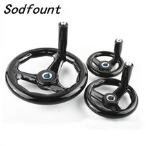 CNC 기계 부품 휠 1pcs 블랙 머신 머신 선반 3D 프린터 스포크 핸드 라운드 세, 18mmX160mm