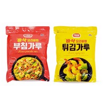 해표 튀김가루 부침가루 명절음식준비 메밀전 녹두 병 설날 요리, 바삭 부침가루1kg, 본상품선택