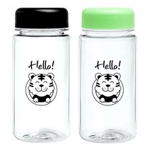BPA Free PET 미니호랑이보틀350ml 기념품 답례품 졸업입학개업집들이어린이날선물, 350ml, 블랙