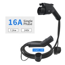 K.H.O.N.S 6A 32A 0 m AC 충전 케이블 J772 타입 2 IEC6296 EV 플러그 커넥터 수-암 자동차, 01 16A 3.6kw 10 Meter_01 Type1
