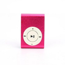 제이즈 스포츠 클립 타입 미니 Mp3 플레이어 스테레오 음악 스피커 Usb 충전 케이블 3.5mm 헤드폰 Tf 카드 지원, 06 Pink