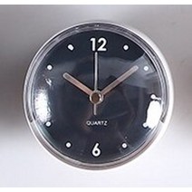 벽시계추천 이케아벽시계 한글시계 벽걸이전자시계 무타공시계 별걸이디지털시계 미니 흡입 컵 방수 욕실 시계 크리 에이 티브 원형 작은 시계 주방 욕실 벽 마운트 유리 벽 시계 시계, 3인치, A02