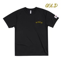 2023년 NEW ROKA 남녀공용 로카 4종 기능성 쿨론 반팔티_골드 야광 홀로그램