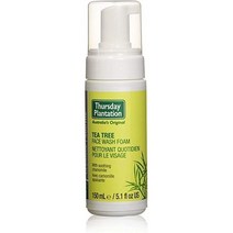 Thursday Plantation 목요일 플랜테이션 네이처스 페이스 워시/폼 페이셜 클렌저 위드 티트리 오일 150ml, 150 ml (1er Pack)