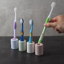 살림일기 1+1 규조토 칫솔꽂이, 규조토 칫솔꽂이(화이트+화이트)