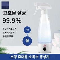 소독 애묘 애견 전해수기 분무기 소독제, 화이트