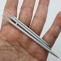 뜨개 마크라메 터프팅 펀치니들 위빙재료 SKC 실리콘 알루미늄 왕코바늘 점보실 돗바늘 3개세트, 3개