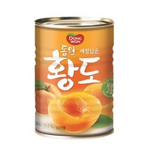 동원 슬라이스 제철담은 황도 400g, 6개