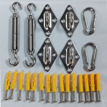 스카이어닝 캐노피 천막 테라스 썬룸 차양막 그늘 항해 천막 야외 정원 캠핑 하이킹 자동차 텐트 천 캔버스, 03 Accessories 4_03 200X400CM