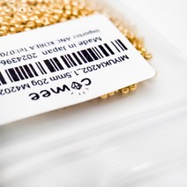 미유키 시드비즈 듀라코트 4202 1.5mm 20g 대용량 골드 비즈공예재료 DIY 극소 금볼