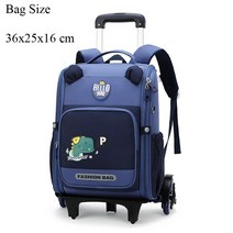 바퀴 달린 가방 여행 트레블백 트롤리 학교 Mochila Con Ruedas 롤링 백팩 아이 6 유치원 초등학교 방수 분리형