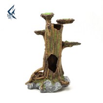모스트리 이끼 나무 침몰 나무 수족관 물고기 탱크 장식 수지 조경 공예 수족관 액세서리 시뮬레이션, 갈색