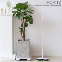 모리츠 무선 물걸레 청소기 패드 4장 MWC-B2000 미니 스틱 핸디형 분당 250회전 최대 45분 사용, MWC-W2000(화이트)
