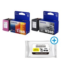 삼성전자 삼성 정품잉크 INK-M260검정 C260컬러 2색세트, 정품_M260,C260 2색세트+항균물티슈, 1개