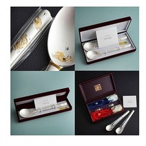 인스푼 금부 은수저 2벌 부부세트 원앙 순도 99.9% 24K 금도금 순은 VIP 선물 포장 혼례 예단 외국인 고급 명절 파는곳 답례 사은품증정 부모님 기념 문구 인쇄 전통 결혼 추천, 2세트, 기본케이스+보자기포장