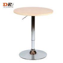 도리퍼니처 바운스 테이블 / 높낮이 카페 커피숍 홈바 높은 회전 아일랜드 식탁, 내추럴