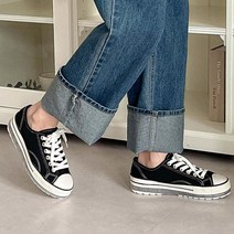 4cm 키높이 굽있는 청바지 스니커즈 대학생운동화