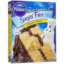Pillsbury Moist Supreme 무설탕 클래식 옐로우 케이크 & 컵케이크 베이킹 믹스 473.2ml(16온스), Classic_1 Pound (Pack of 1)