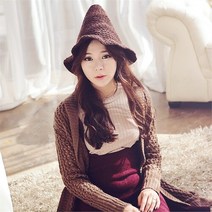 daitem_잡화 여자 꼬깔 버킷햇 FW 스웨터 마법사 모자 (7592463)