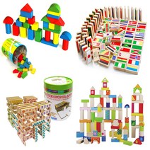 빌딩 블럭 만국기 도미노 카프라 쌓기 놀이 두돌 교구, 선택2-만국기도미노블럭