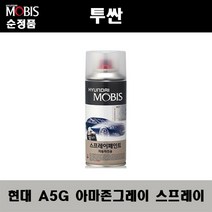 순정품 현대 투싼 A5G 아마존그레이 스프레이 자동차 차량용 도색 카페인트, A5G 아마존그레이 스프레이(모비스)