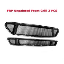 카본 앞 범퍼 그릴 장식 포드 머스탱 2015-2017 전면 커버, frp 도색되지 않은 2pcs