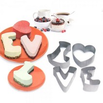 베이킹쿡 스텐 무스링 4종세트 케이크링 홈베이킹, 상세페이지 참조