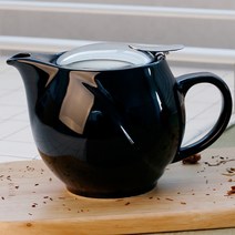 노빌타 도자기 주전자 티포트 480ml 블랙