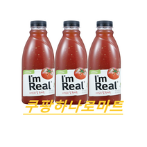 (풀무원)신선한 아임리얼 순수착즙 과일 냉장주스 토마토 700ml X3입, 3개