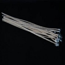 캔들바다 안티스모크 심지 [ 6호 ] 소이왁스 팜왁스용 심지탭 포함 비즈왁스 코팅, 10봉