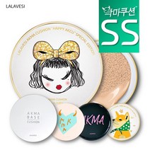 [라라베시 공식몰] 악마쿠션 뽀송커버 SS타입, 옐로우21호, 본품(펄화이트)