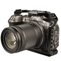 캐논 EOS R7 DSLR 카메라 케이지 콜드 슈 마운트 포함 Arca-Swiss 퀵 릴리스 플레이트 비디오 라이트 마, 한개옵션0, 1개