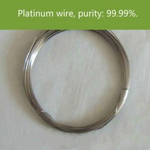 저온알루미늄용접봉 용융 용접순수 Pt 와이어 백금 전극 전기 영동 셀 순도: 99.99%., 10 0.02mmx1000cm