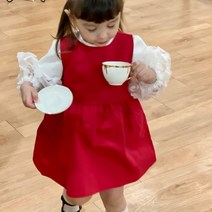 디작소 DJAGSO 여아 플라워네이 왕리본원피스