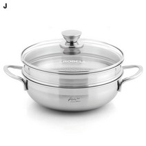 신영스텐 국산 애플팟 양수냄비 전골냄비 파티웍 찜냄비, 파티웍 24cm