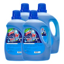 크로바 액체세탁세제 [액티브겔] 일반드럼겸용, 4개, 3L