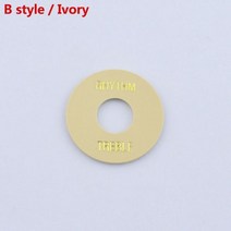 【Made 】 기존 Epi-phone 3 웨이 토글 스위치 라운드 플레이트 리듬/트레블 서라운드 링, B Ivory 1 Piece